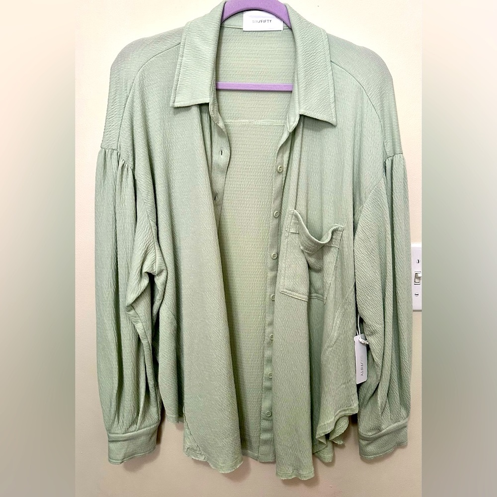 Mint colored oversized Blouse